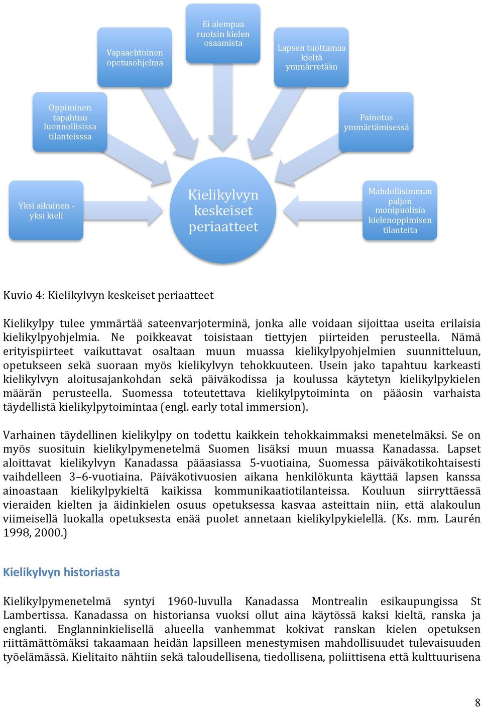 voidaan sijoittaa useita erilaisia kielikylpyohjelmia. Ne poikkeavat toisistaan tiettyjen piirteiden perusteella.