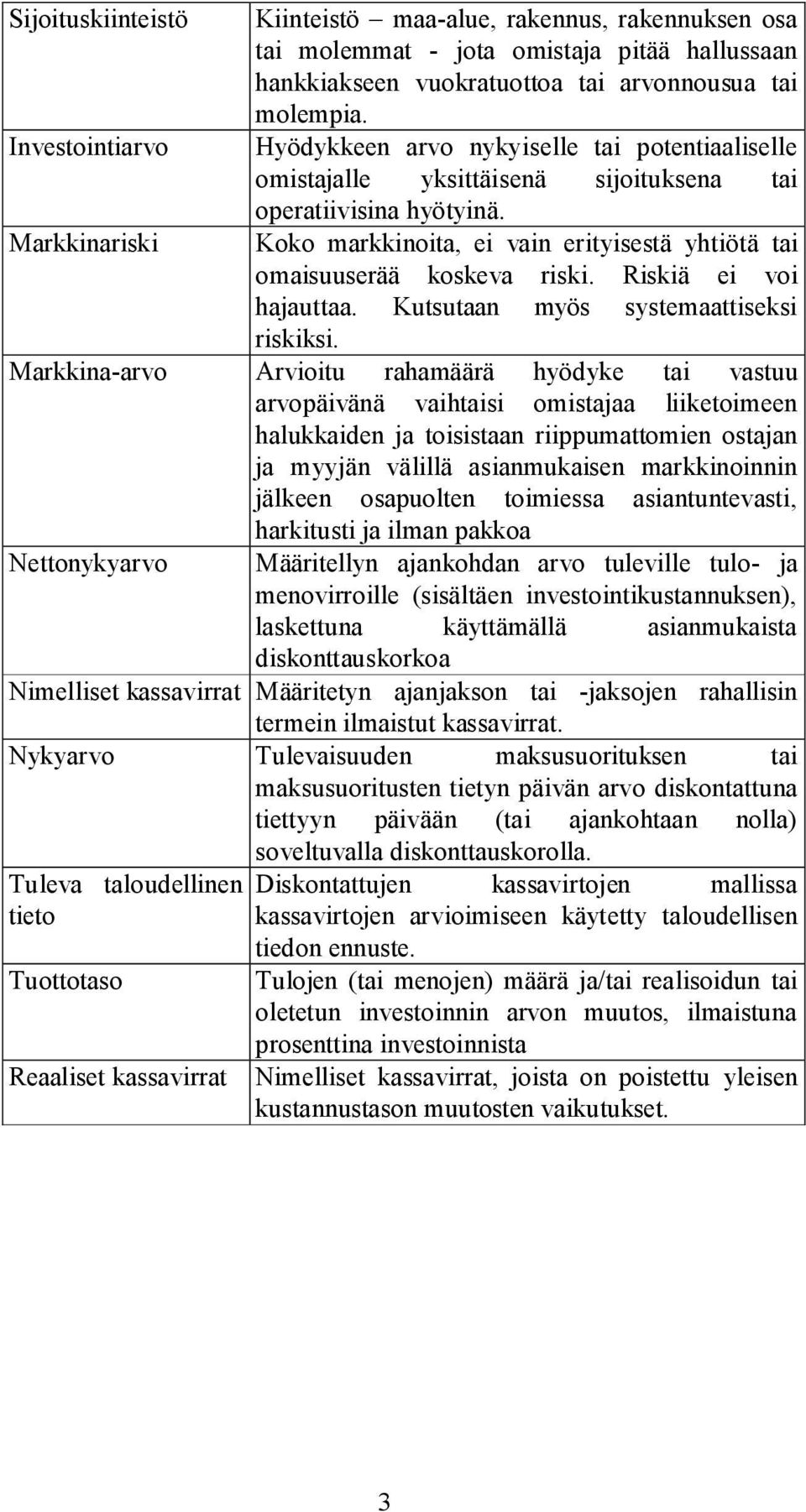 Riskiä ei voi hajauttaa. Kutsutaan myös systemaattiseksi riskiksi.