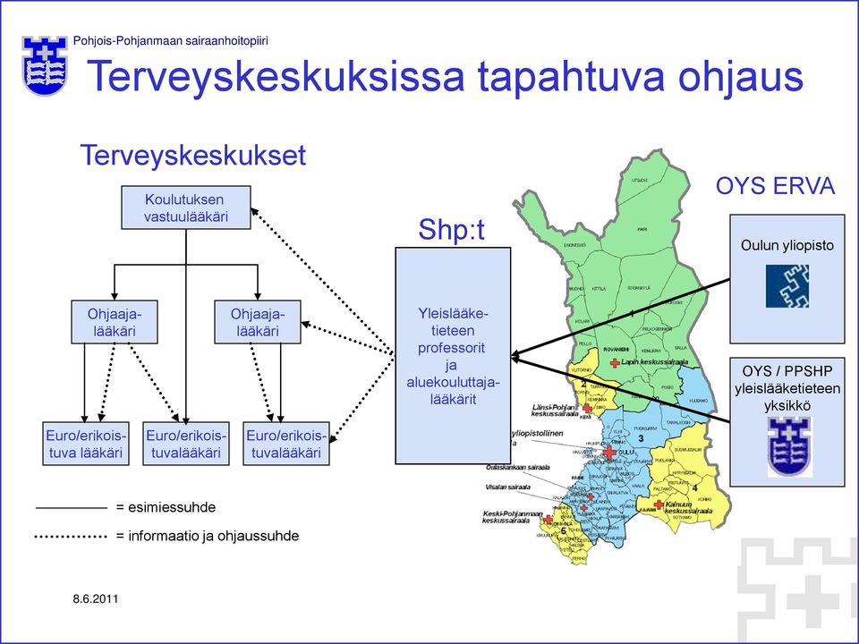 aluekouluttajalääkärit OYS / PPSHP yleislääketieteen yksikkö Euro/erikoistuva lääkäri
