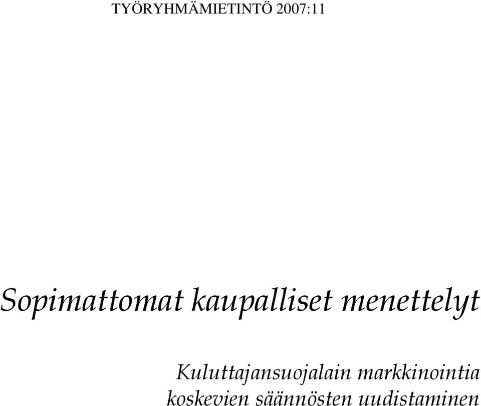 menettelyt Kuluttajansuojalain