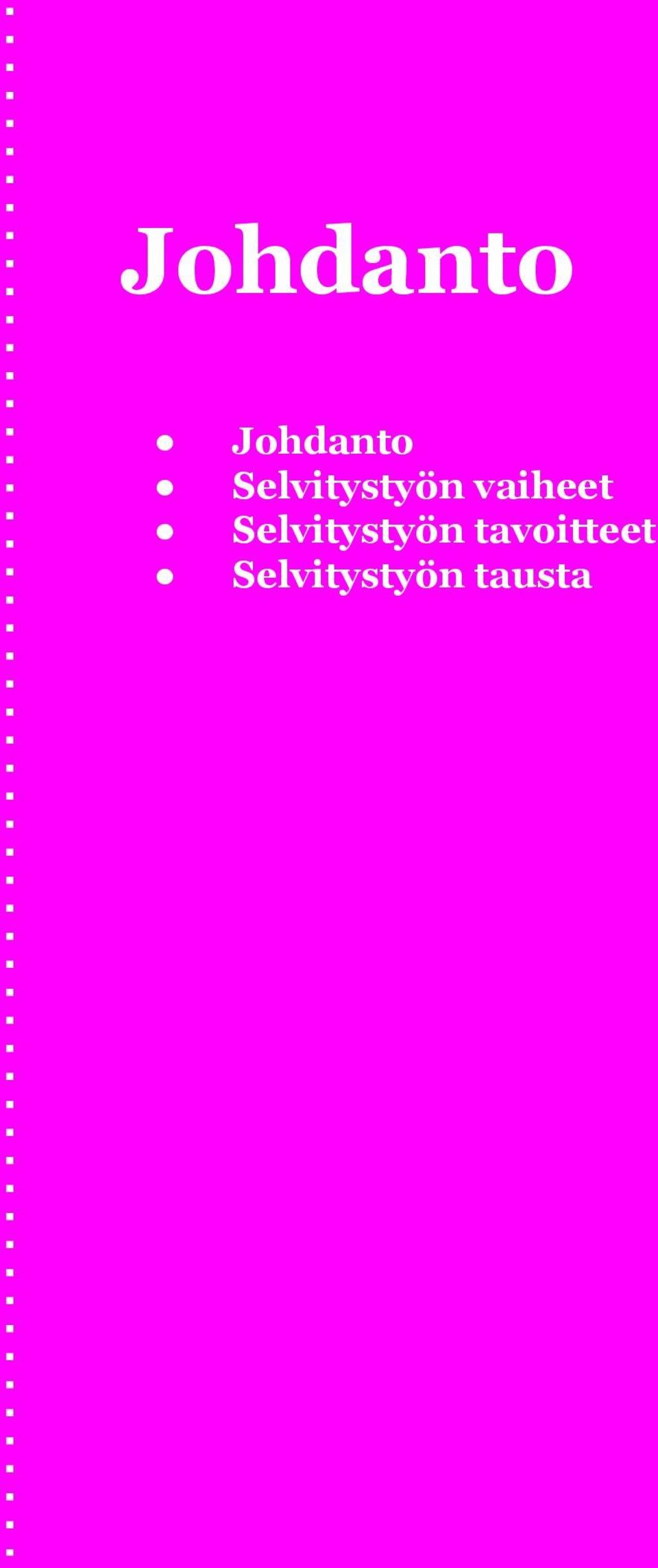 Selvitystyön