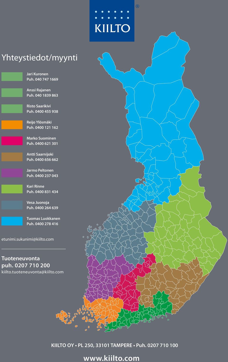 000 7 0 Kari Rinne Puh. 000 8 Vesa Juonoja Puh. 000 9 Tuomas Luokkanen Puh. 000 78 etunimi.