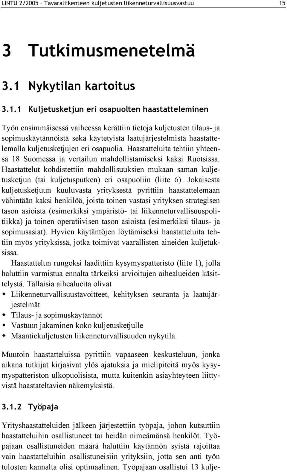 Nykytilan kartoitus 3.1.