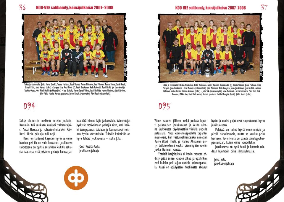) Sampsa Räty, Antti Merto (, Leevi Uosukainen, Kalle Palomäki, Tomi Ristilä, Jyri Lamminpohja, Tuukka Oksala, Outi Ristilä-kaski (joukkueenjoht.