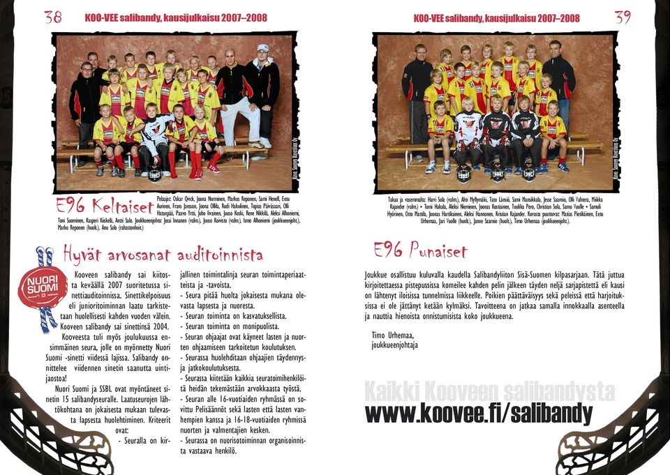 Joukkueenjohto: Jussi Innanen (valm.), Juuso Koivisto (valm.), Ismo Alhoniemi (joukkueenjoht.), Marko Reponen (huolt.), Anu Salo (rahastonhoit.
