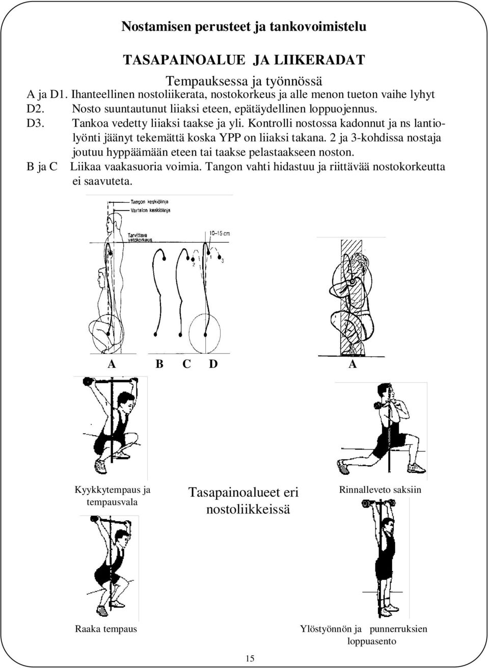 Kontrolli nostossa kadonnut ja ns lantiolyönti jäänyt tekemättä koska YPP on liiaksi takana.