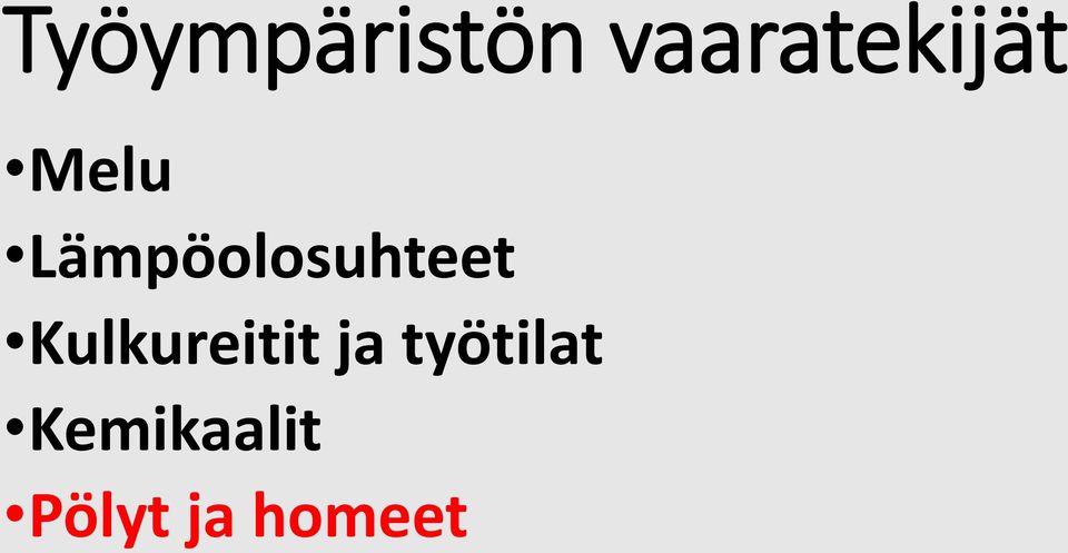 Lämpöolosuhteet