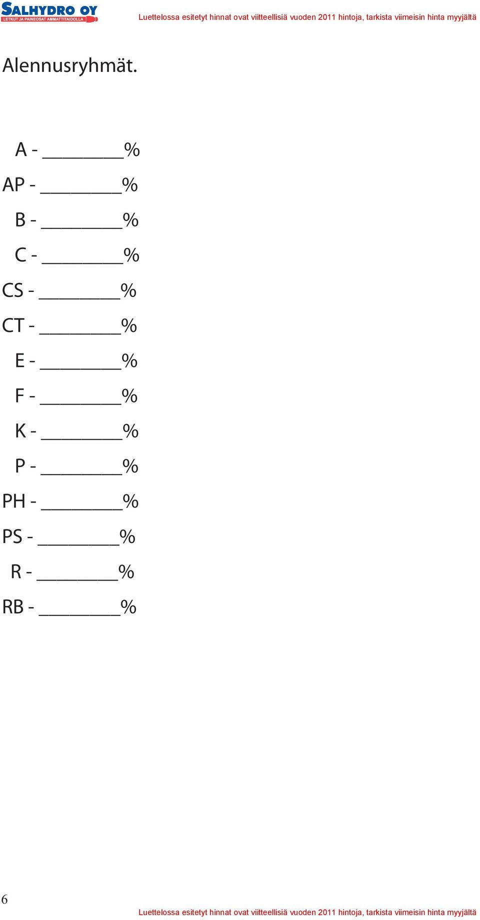 CS - % CT - % E - % F - %