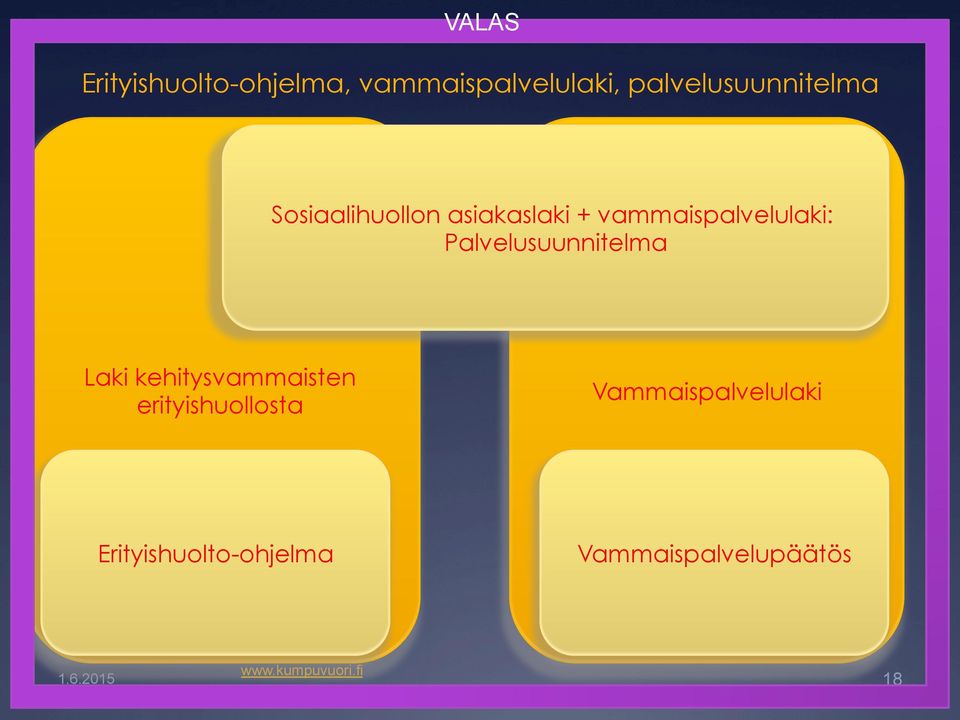 vammaispalvelulaki: Palvelusuunnitelma Laki kehitysvammaisten