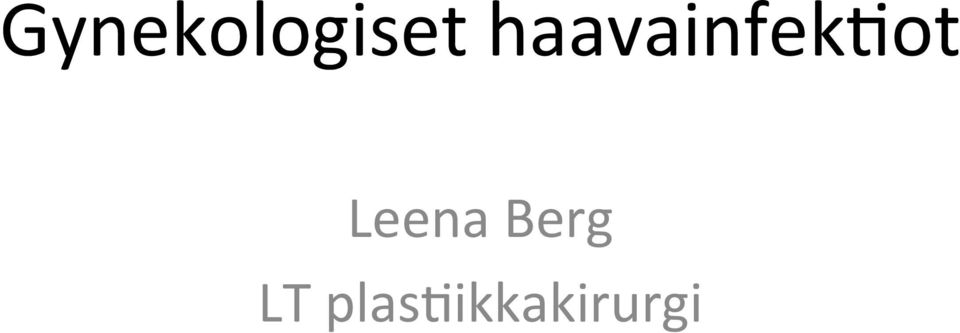 Leena Berg LT