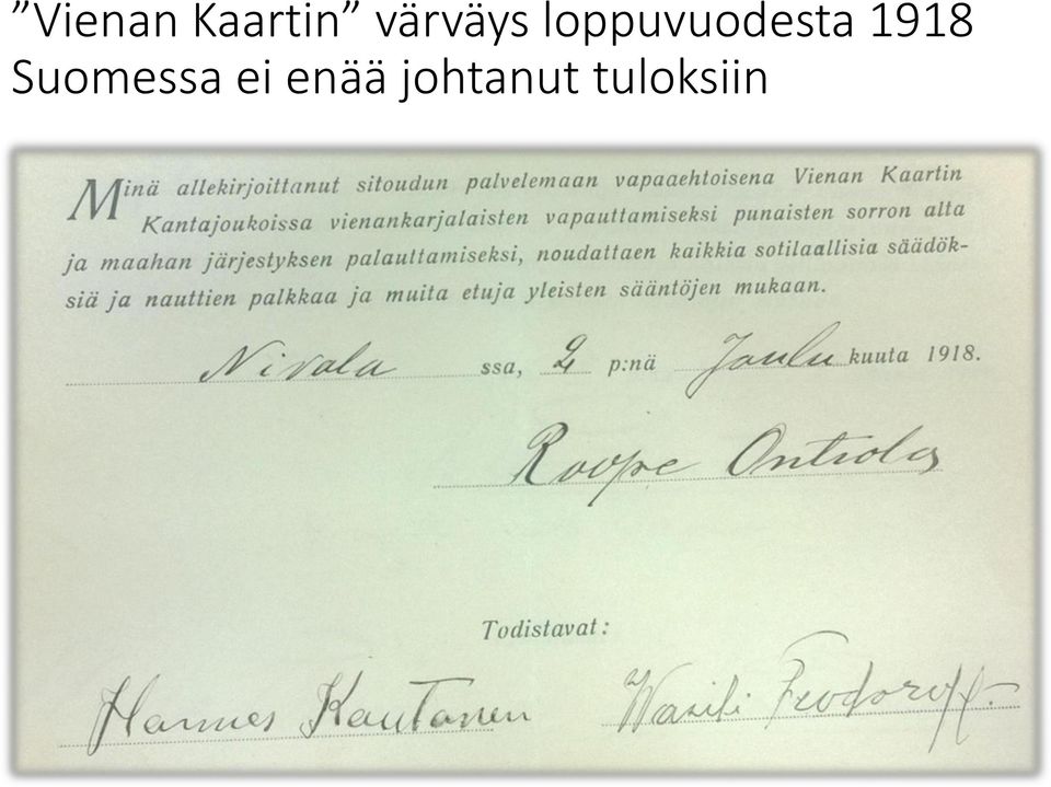 loppuvuodesta 1918