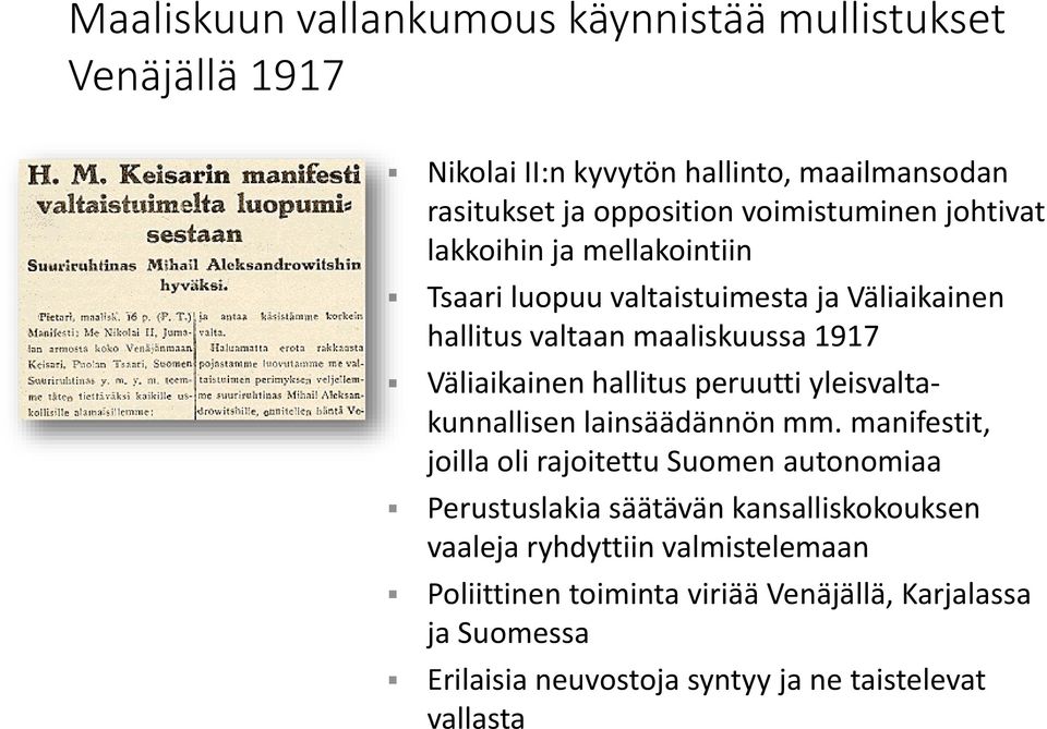 hallitus peruutti yleisvaltakunnallisen lainsäädännön mm.