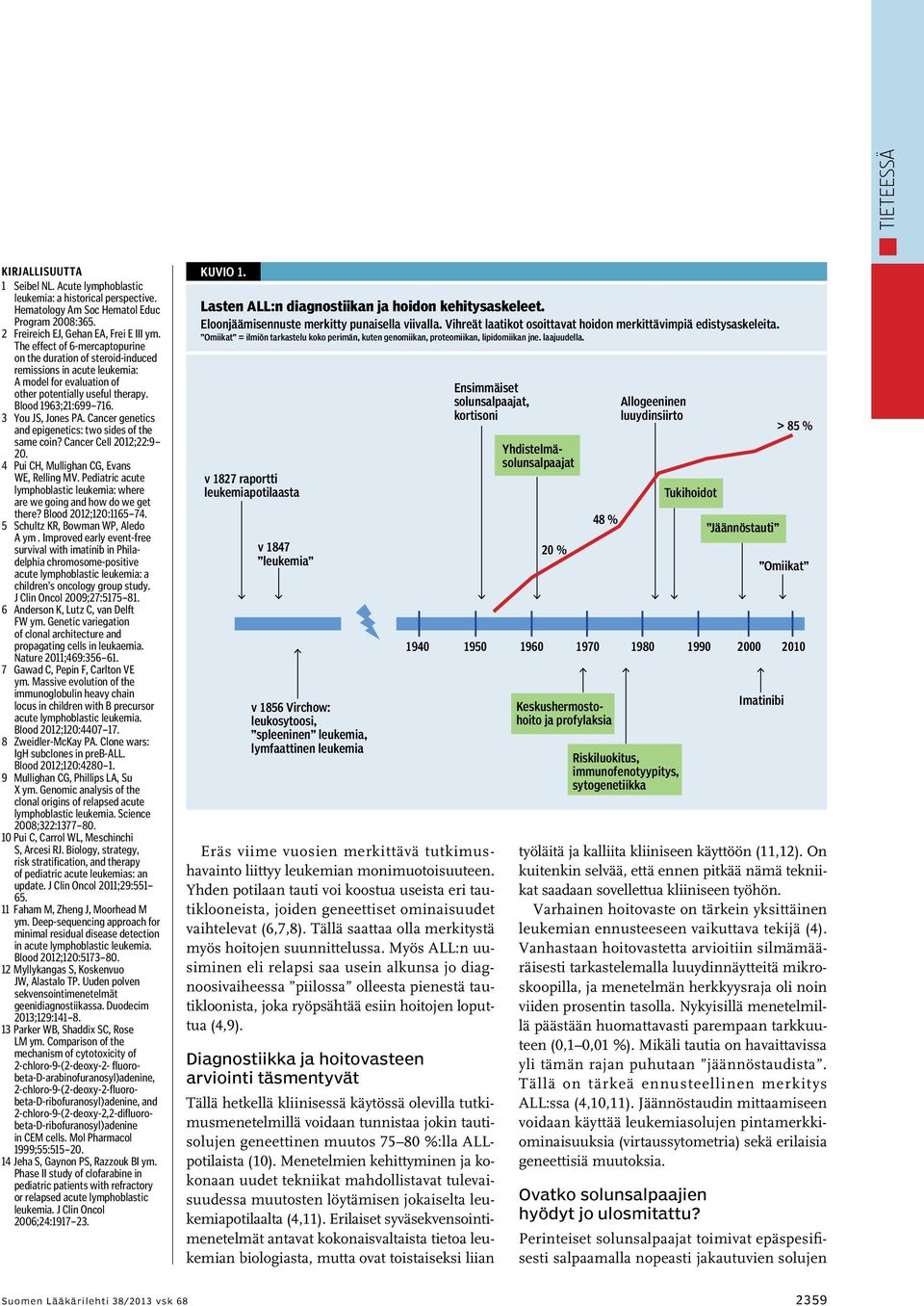 Cancer genetics and epigenetics: two sides of the same coin? Cancer Cell 2012;22:9 20. 4 Pui CH, Mullighan CG, Evans WE, Relling MV.