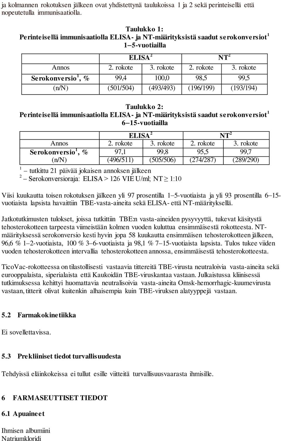 rokote 2. rokote 3.