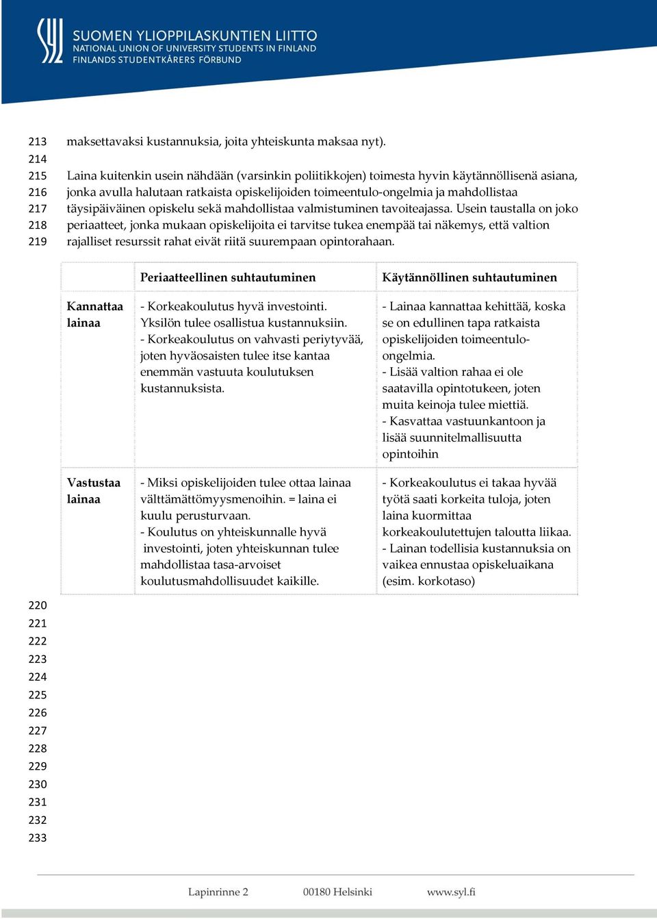 opiskelu sekä mahdollistaa valmistuminen tavoiteajassa.