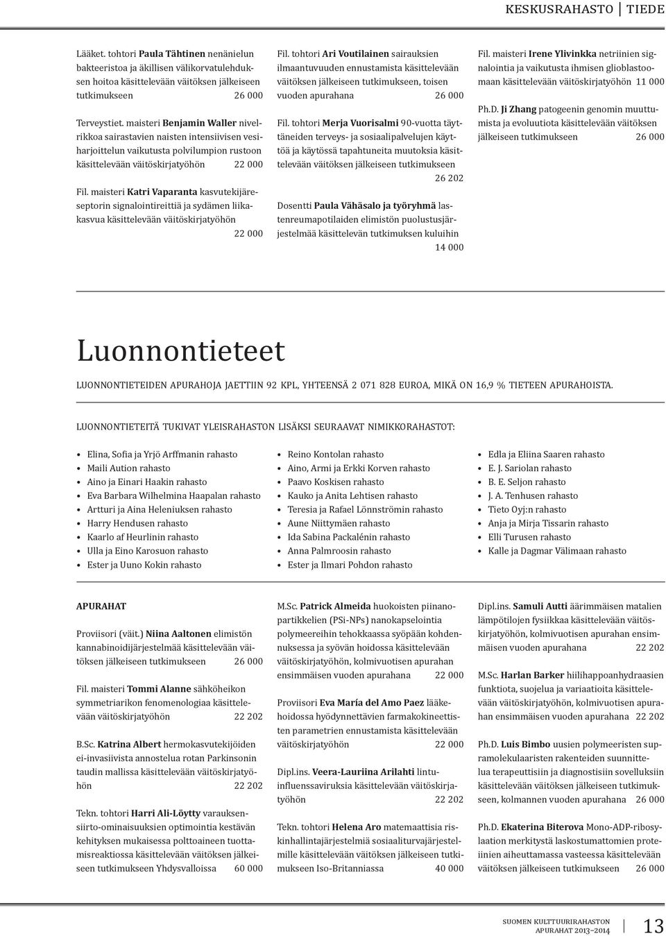 maisteri Katri Vaparanta kasvutekijäreseptorin signalointireittiä ja sydämen liikakasvua käsittelevään väitöskirjatyöhön Fil.