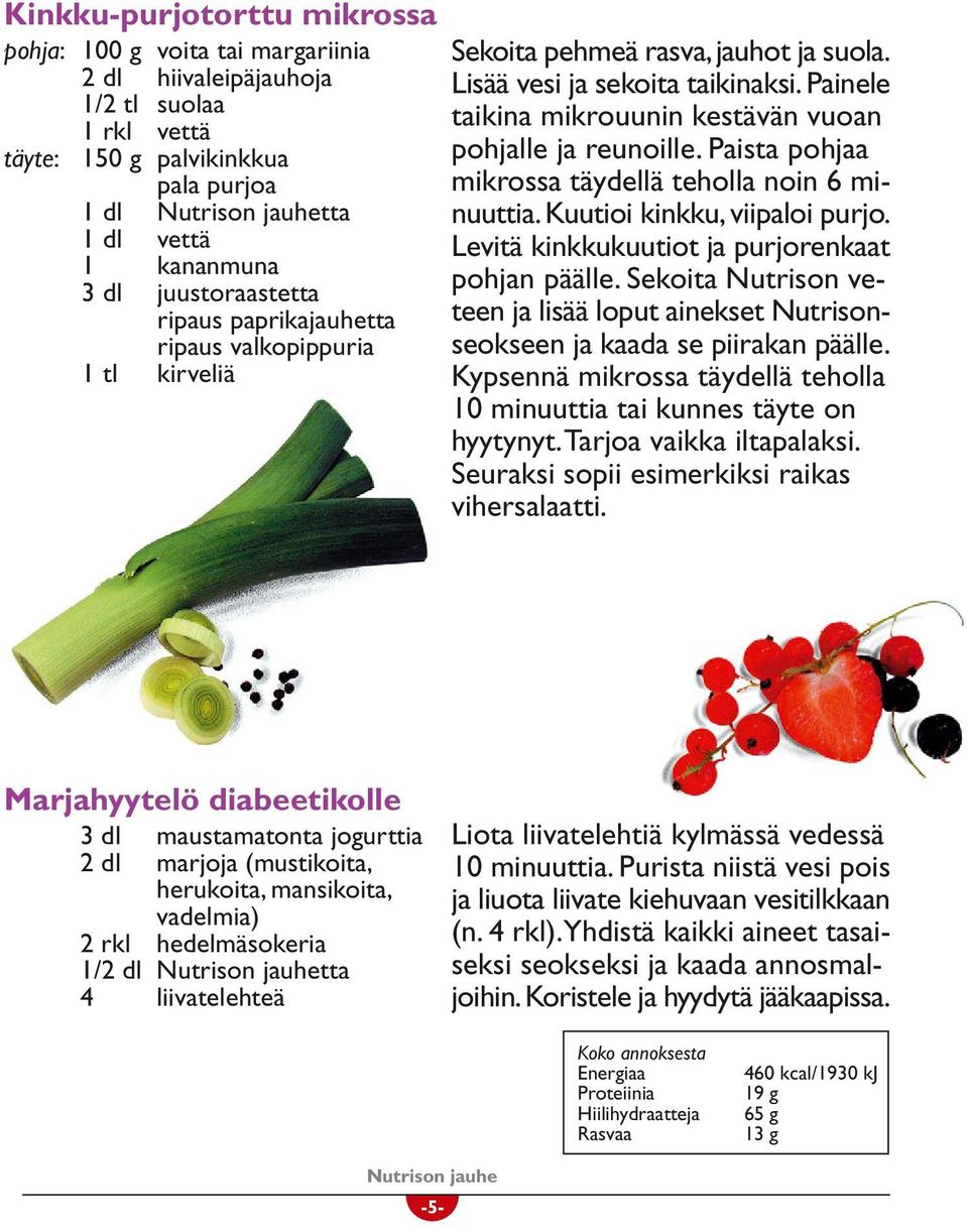 Painele taikina mikrouunin kestävän vuoan pohjalle ja reunoille. Paista pohjaa mikrossa täydellä teholla noin 6 minuuttia. Kuutioi kinkku, viipaloi purjo.