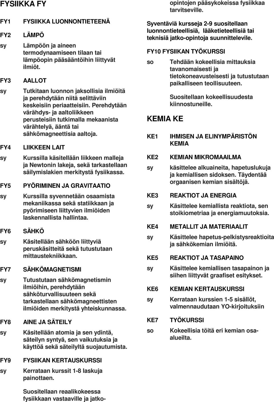 AALLOT Tutkitaan luonnon jakllisia ilmiöitä ja perehdytään niitä selittäviin keskeisiin periaatteisiin.