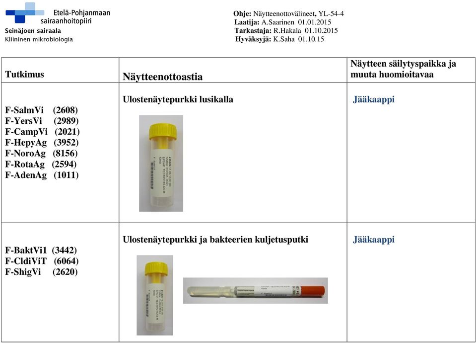 Ulostenäytepurkki lusikalla F-BaktVi1 (3442) F-CldiViT