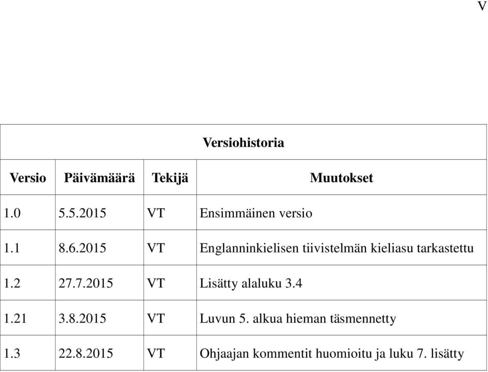 2015 VT Englanninkielisen tiivistelmän kieliasu tarkastettu 1.2 27.