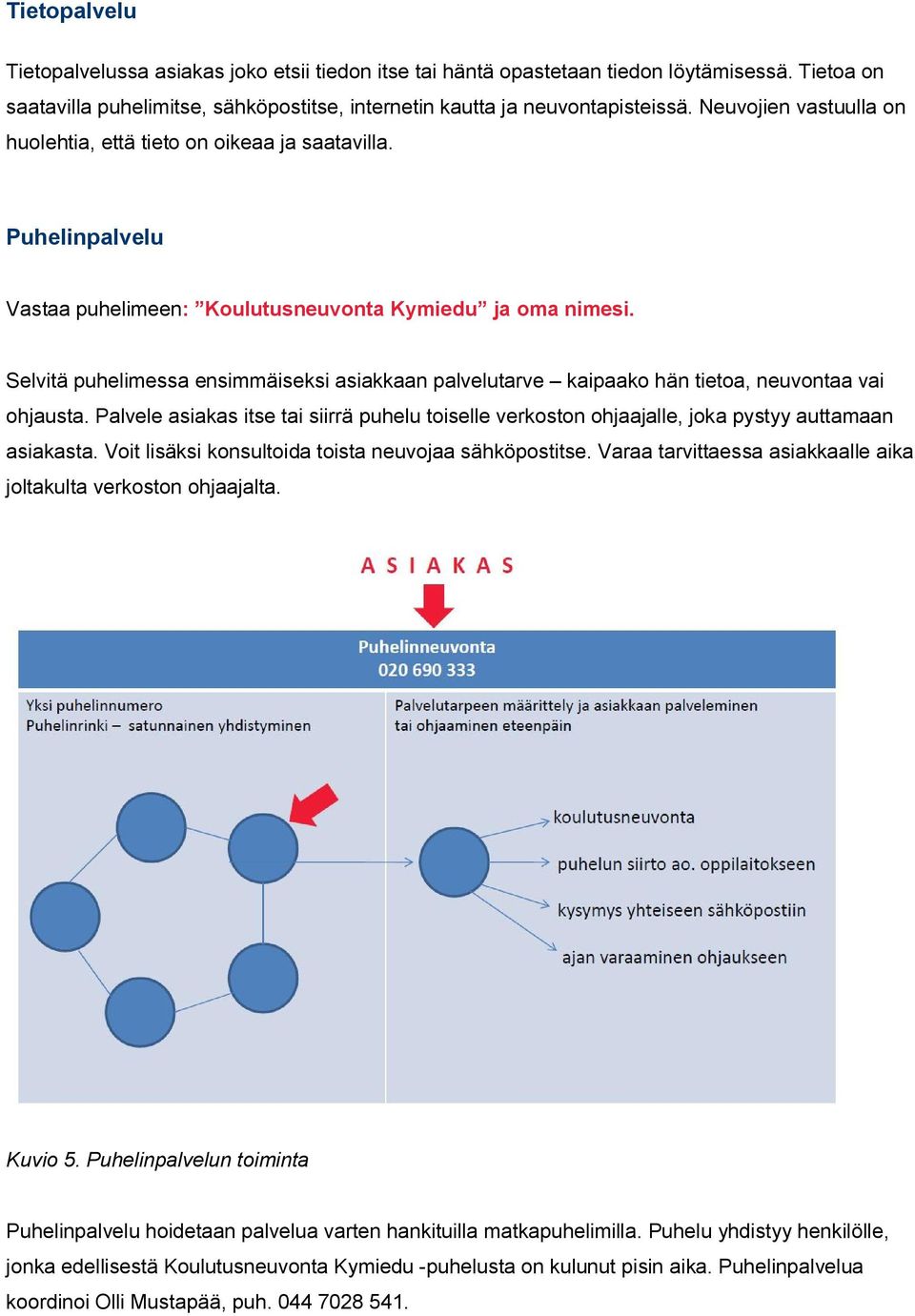 Selvitä puhelimessa ensimmäiseksi asiakkaan palvelutarve kaipaako hän tietoa, neuvontaa vai ohjausta.
