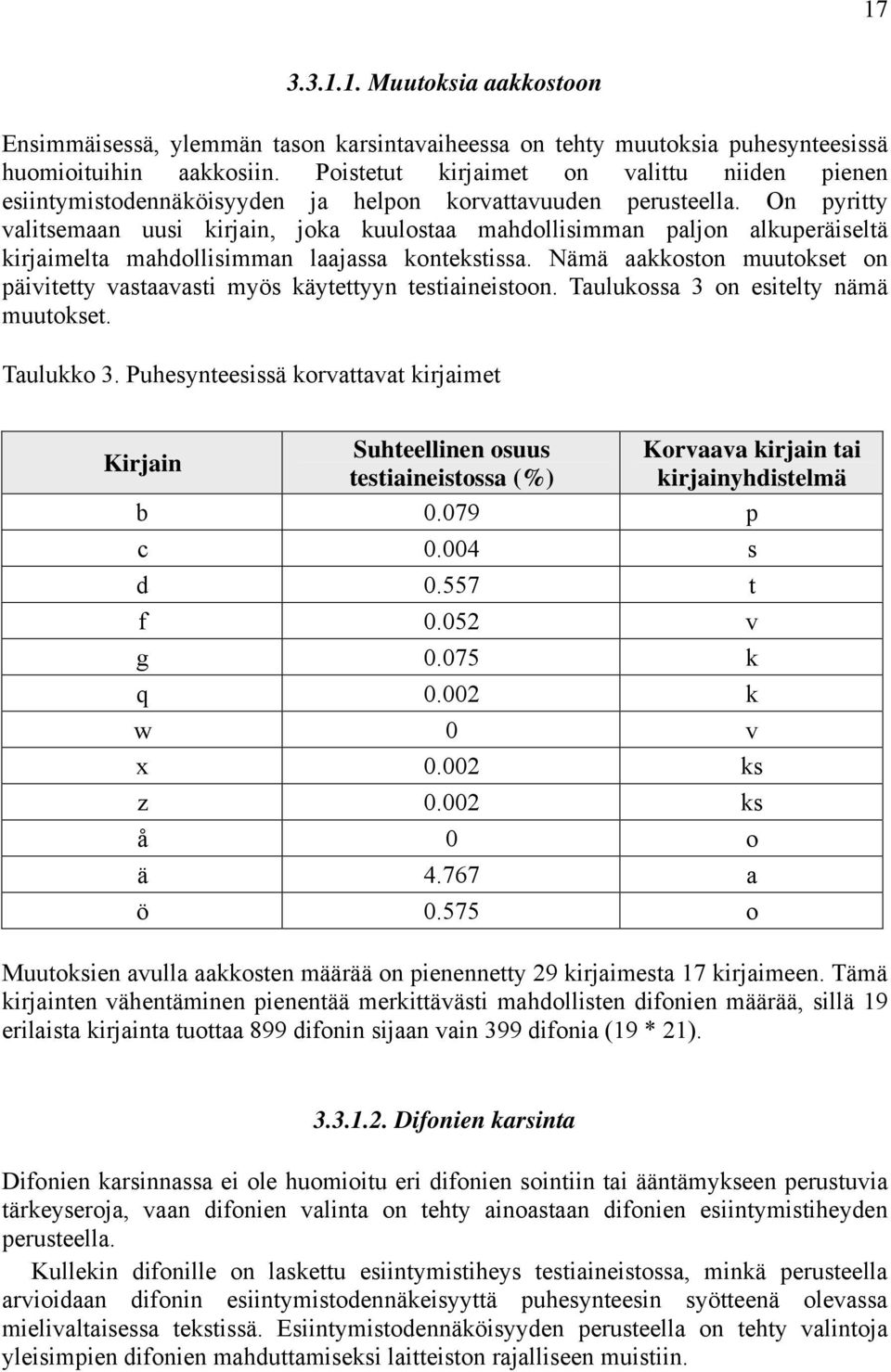 On pyritty valitsemaan uusi kirjain, joka kuulostaa mahdollisimman paljon alkuperäiseltä kirjaimelta mahdollisimman laajassa kontekstissa.