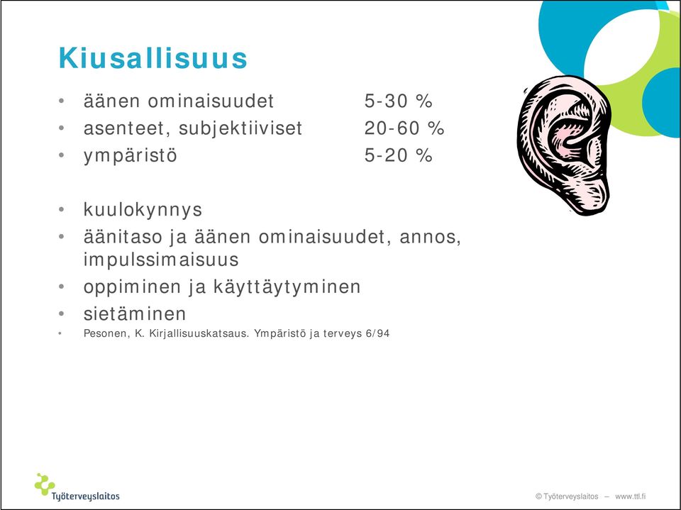 ominaisuudet, annos, impulssimaisuus oppiminen ja