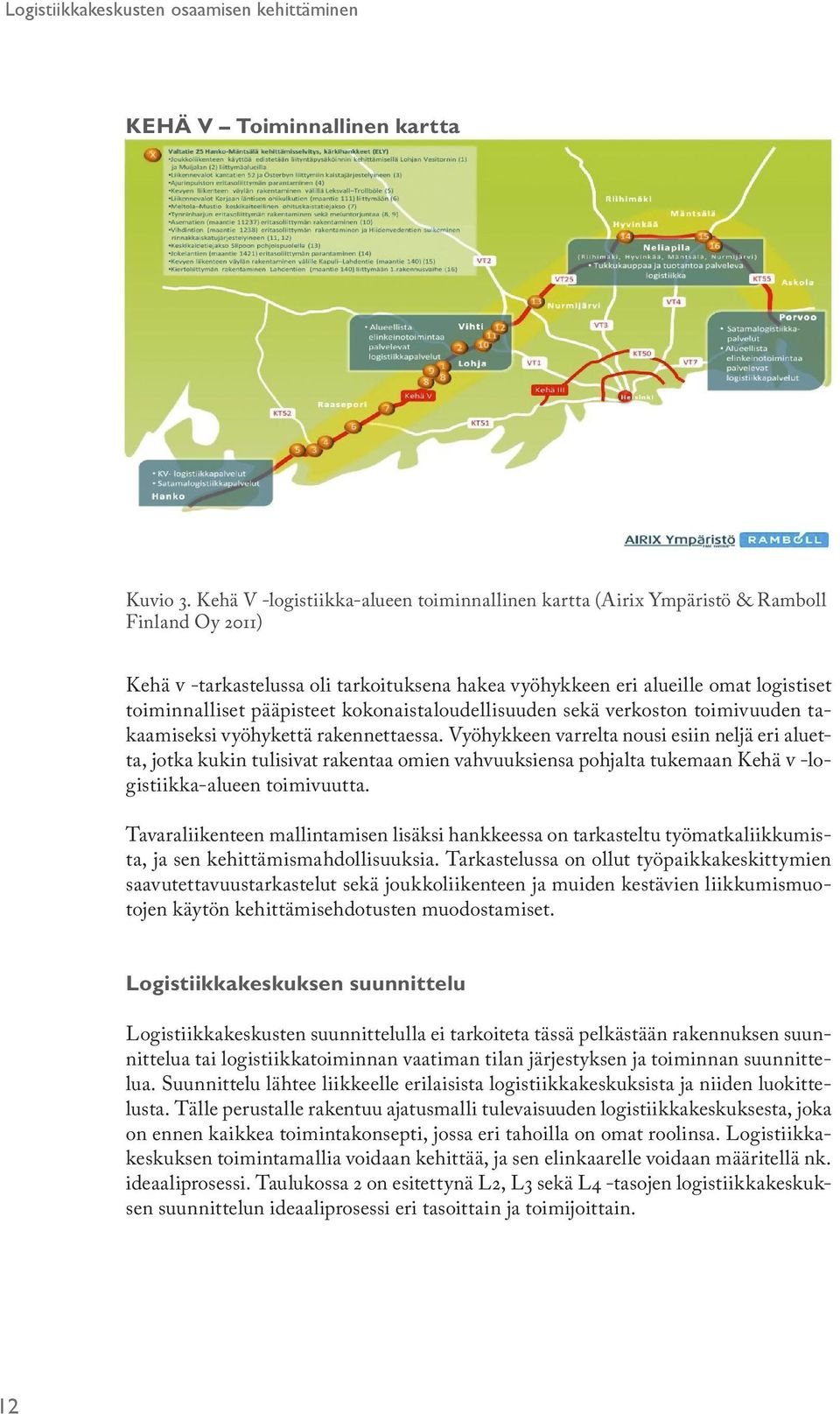 pääpisteet kokonaistaloudellisuuden sekä verkoston toimivuuden takaamiseksi vyöhykettä rakennettaessa.