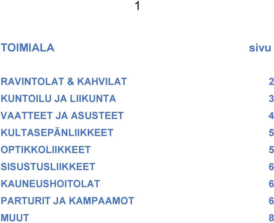 KULTASEPÄNLIIKKEET 5 OPTIKKOLIIKKEET 5