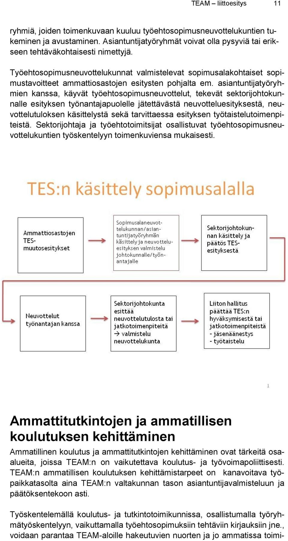 asiantuntijatyöryhmien kanssa, käyvät työehtosopimusneuvottelut, tekevät sektorijohtokunnalle esityksen työnantajapuolelle jätettävästä neuvotteluesityksestä, neuvottelutuloksen käsittelystä sekä