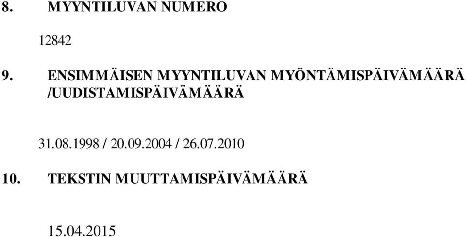 /UUDISTAMISPÄIVÄMÄÄRÄ 31.08.1998 / 20.09.