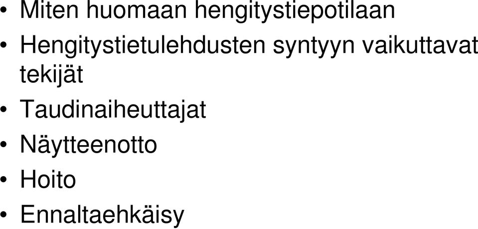 vaikuttavat tekijät