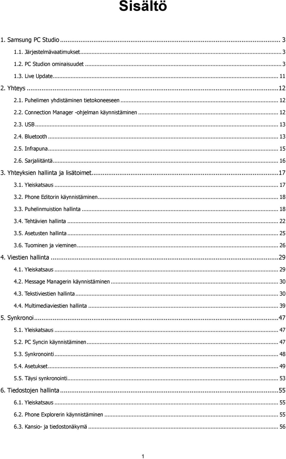 .. 18 3.4. Tehtävien hallinta... 22 3.5. Asetusten hallinta... 25 3.6. Tuominen ja vieminen... 26 4. Viestien hallinta... 29 4.1. Yleiskatsaus... 29 4.2. Message Managerin käynnistäminen... 30 4.3. Tekstiviestien hallinta.