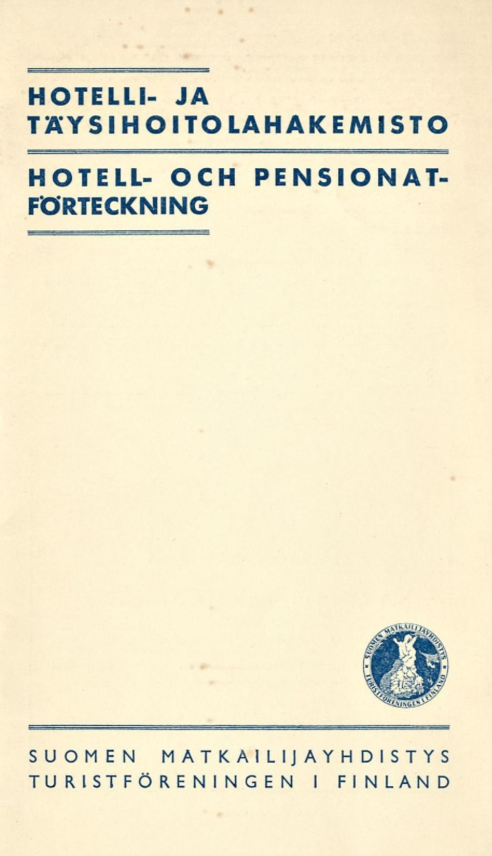 OCH PENSIONAT FÖRTECKNING