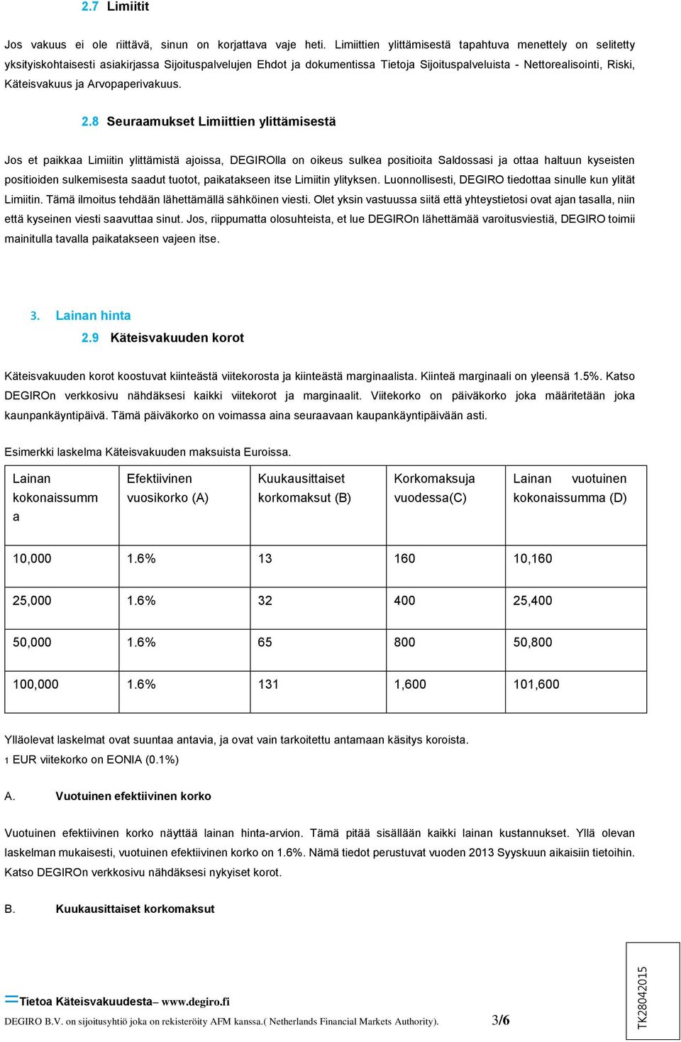 ja Arvopaperivakuus. 2.