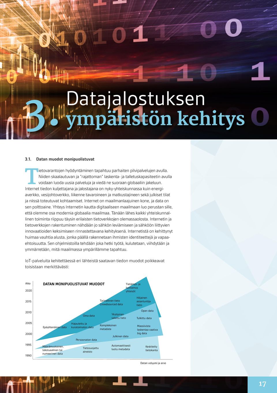 Internet tiedon kuljettajana ja jalostajana on nyky-yhteiskunnassa kuin energiaverkko, vesijohtoverkko, liikenne tavaroineen ja matkustajineen sekä julkiset tilat ja niissä toteutuvat kohtaamiset.