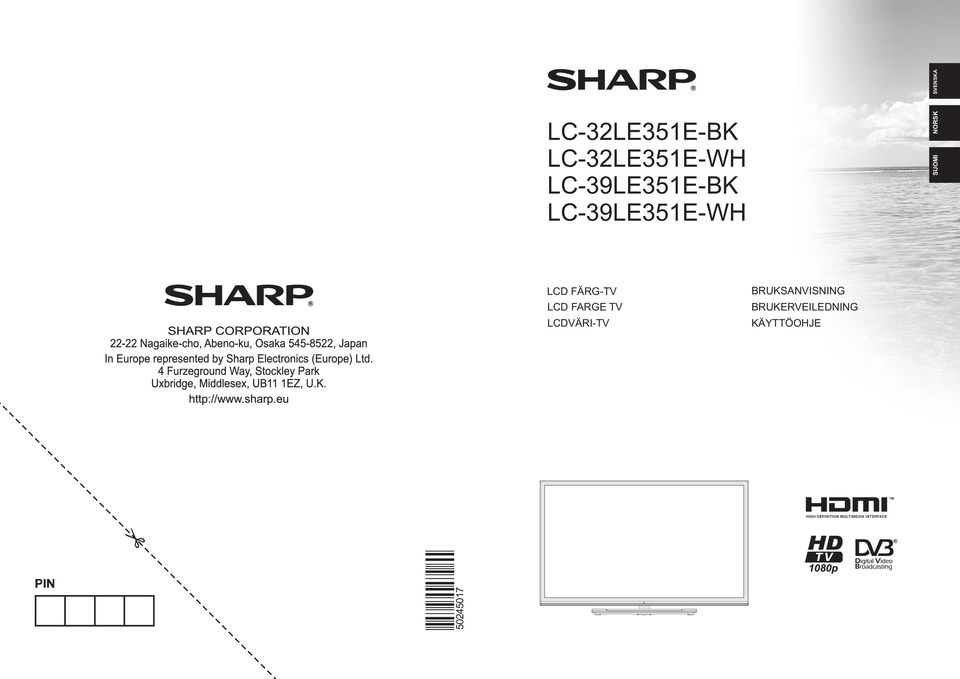 LCD FÄRG-TV BRUKSANVISNING 50245017