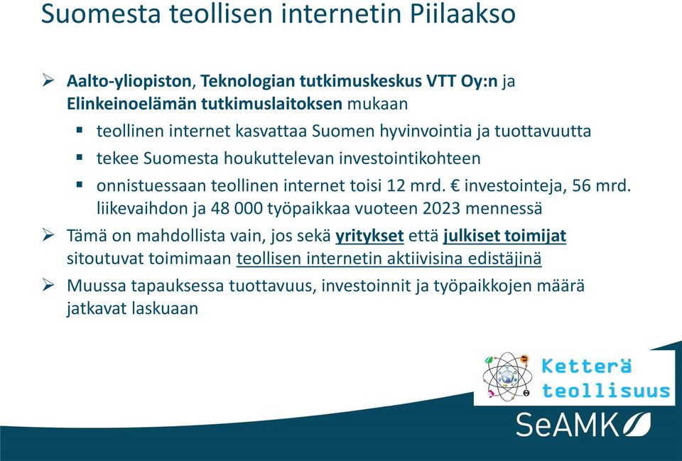 investointeja, 56 mrd.
