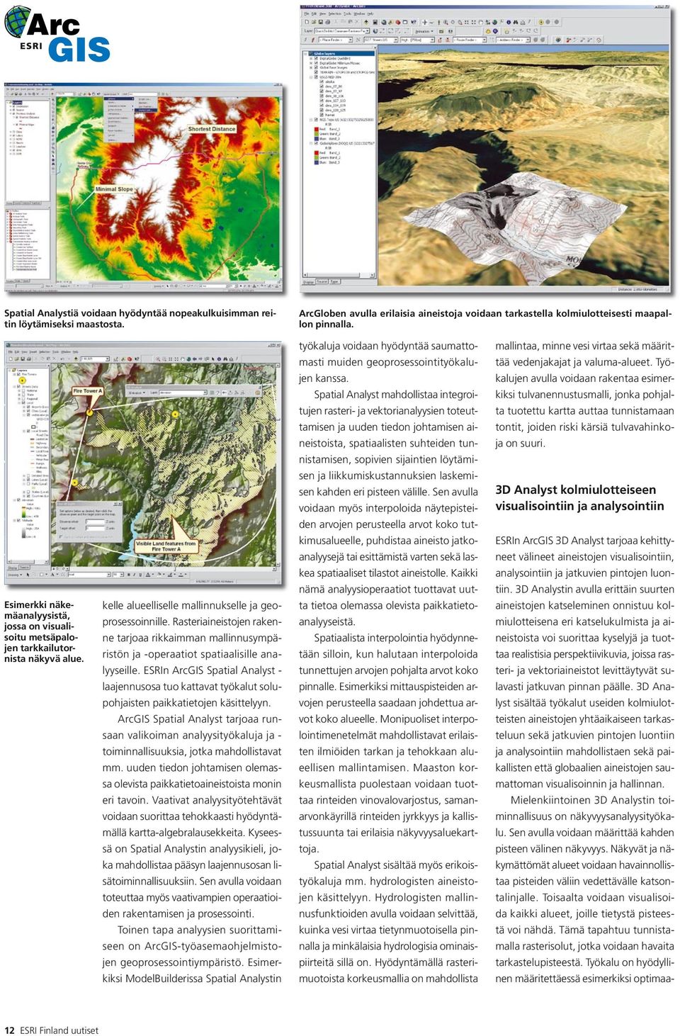 Rasteriaineistojen rakenne tarjoaa rikkaimman mallinnusympäristön ja -operaatiot spatiaalisille analyyseille.