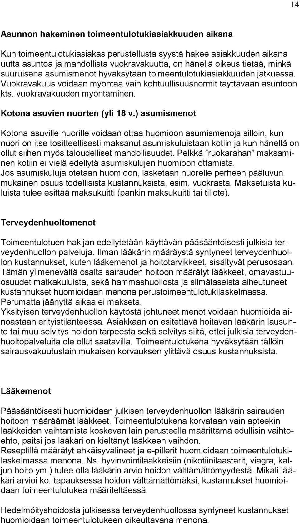 Kotona asuvien nuorten (yli 18 v.