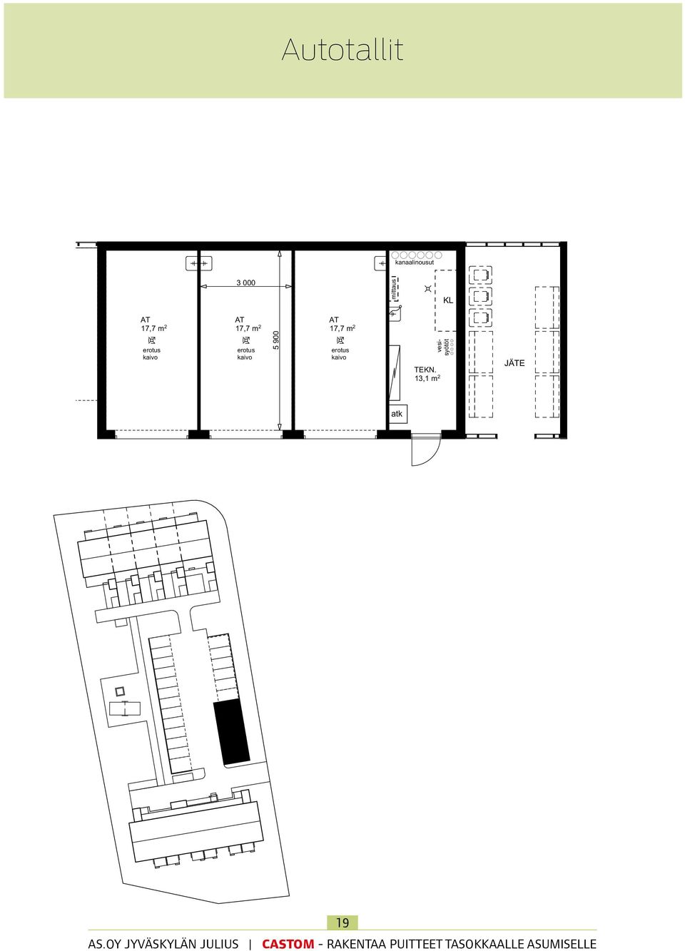 kaivo 5 900 AT 17,7 m 2 erotus kaivo vesisyötöt