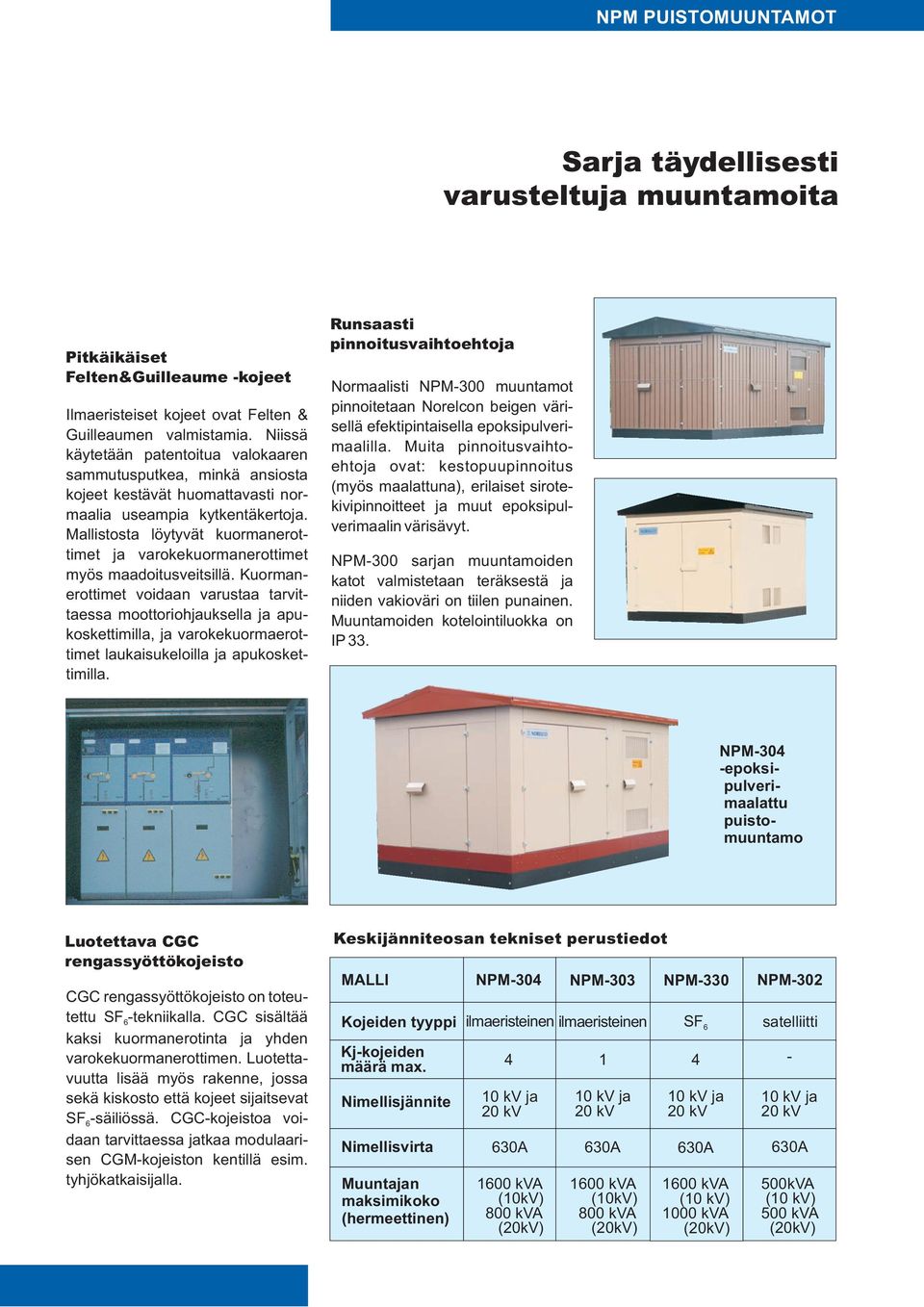 Mallistosta löytyvät kuormanerottimet ja varokekuormanerottimet myös maadoitusveitsillä.