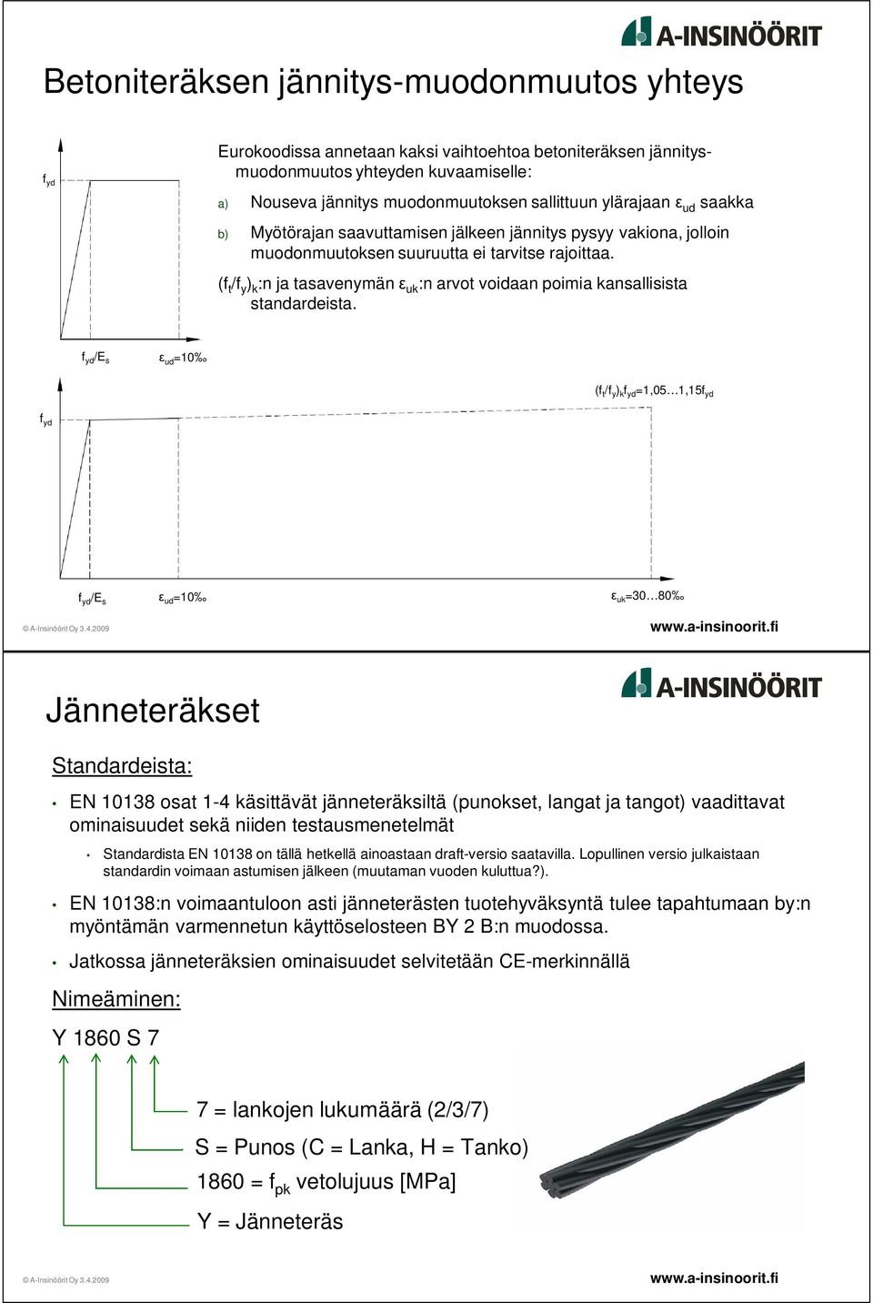 (f t /f y ) k :n ja tasavenymän uk :n arvot voidaan poimia kansallisista standardeista.