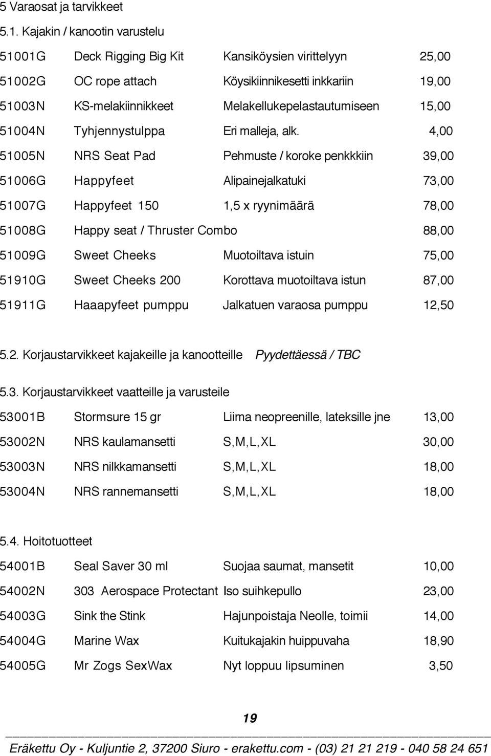 15,00 51004N Tyhjennystulppa Eri malleja, alk.