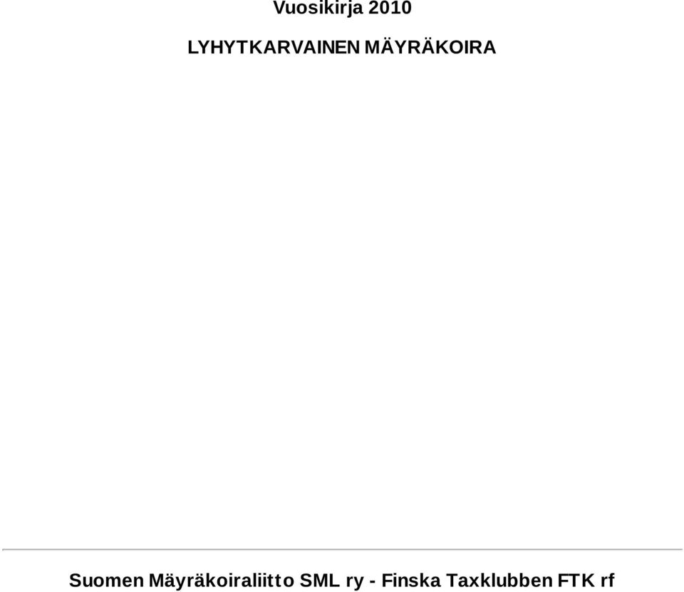 Mäyräkoiraliitto SML