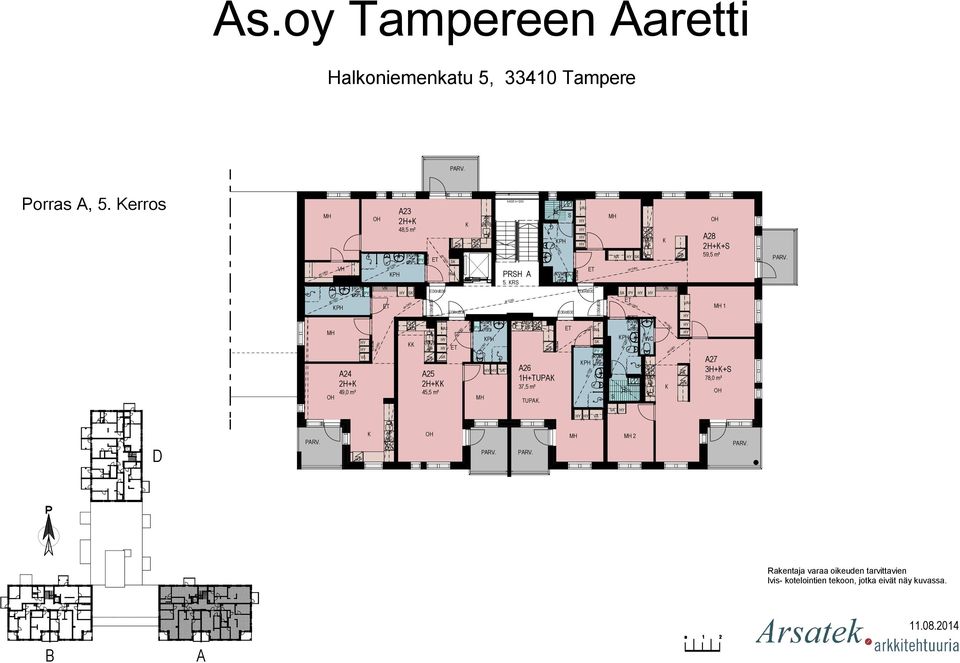 erros 24 2H+ 23 2H+ 48,5 m² 25 2H+ 45,5 m² IE