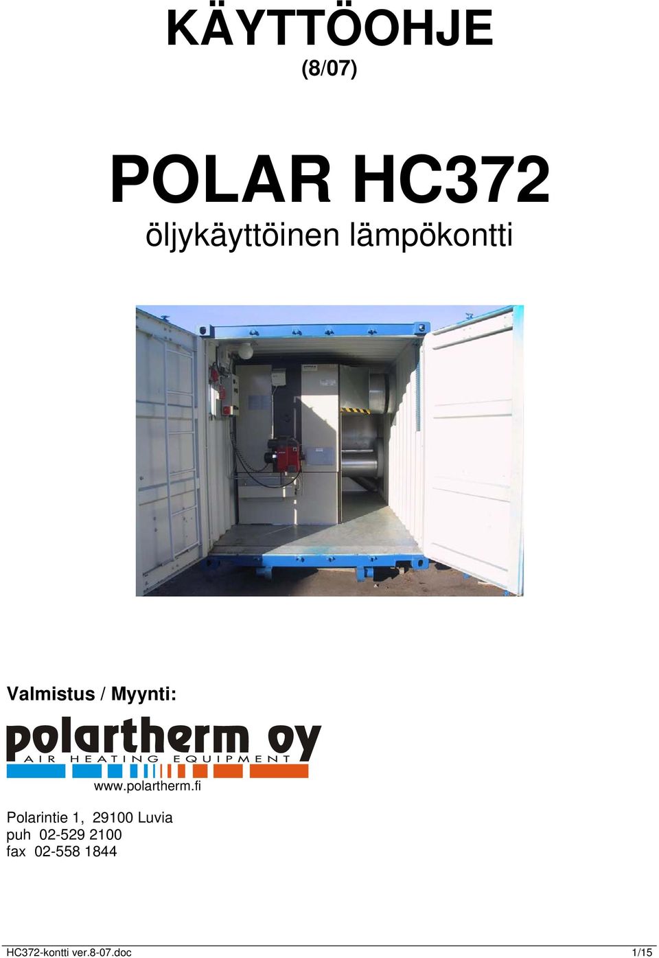 Myynti: www.polartherm.