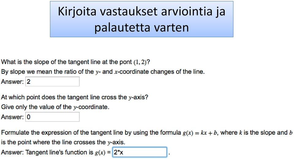 arviointia