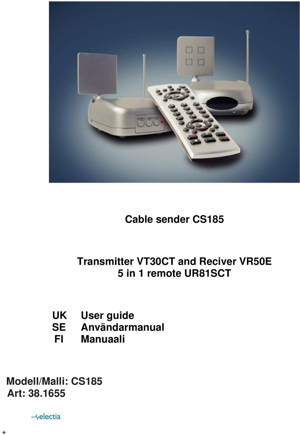 UR81SCT UK SE FI User guide