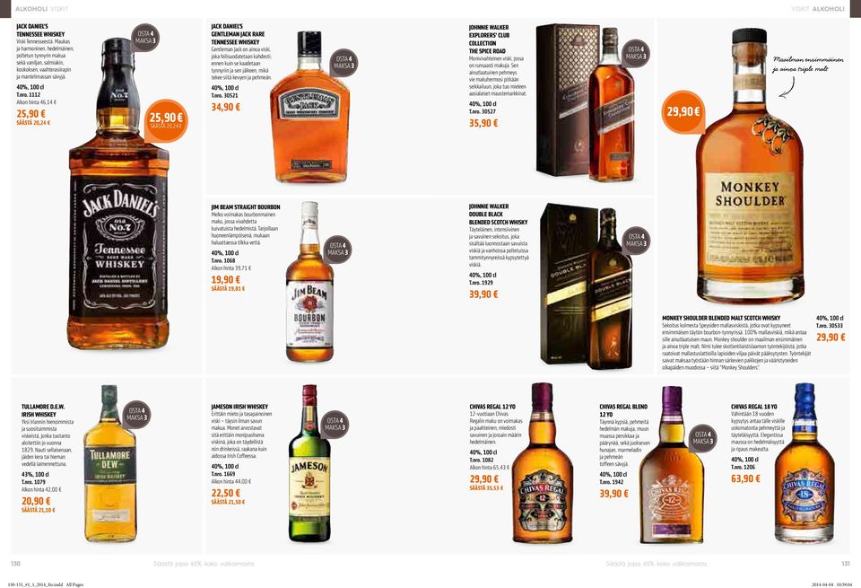 1112 Alkon hinta 46,14 25,90 SÄÄSTÄ 20,24 25,90 SÄÄSTÄ 20,24 JACK DANIEL S GENTLEMAN JACK RARE TENNESSEE WHISKEY Gentleman Jack on ainoa viski, joka hiilisuodatetaan kahdesti; ennen kuin se kaadetaan